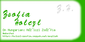 zsofia holczl business card